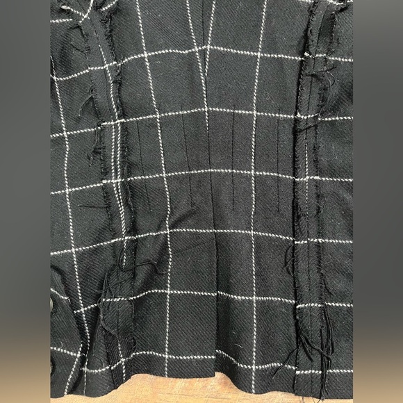 L.A.M.B Gwen Stefani pinstripe plaid wool suit blazer jacket size 2 - Picture 3 of 15